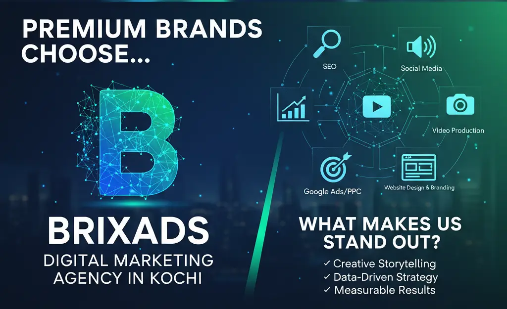 brixads digital marketing agency in Kochi offering SEO, social media, and PPC services